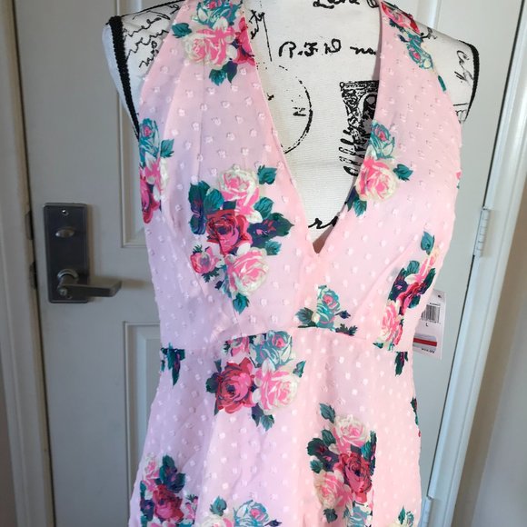 NWT 19 Cooper Textured Layered Hem A-Line Dress ~ Size L - Picture 5 of 7